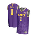 #1 LSU Tigers Lightweight Icon Print Basketball Jersey - Purple product image 1, provided for visual reference and product