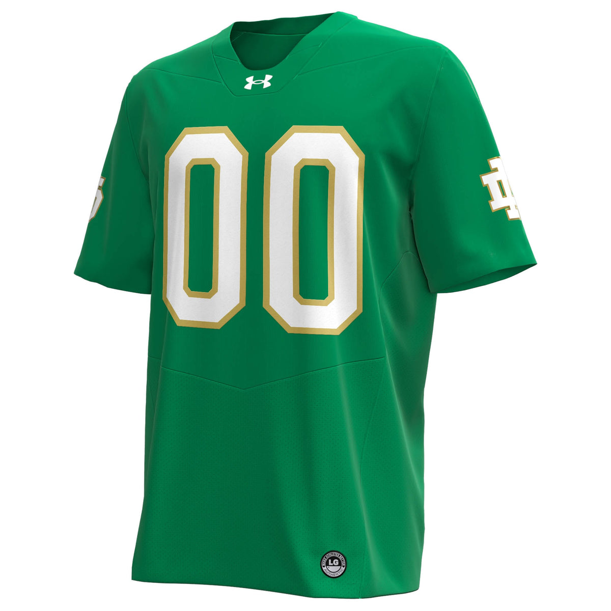 Notre Dame Fighting Irish Alternate NIL Pick-A-Player Replica Football Jersey - Kelly Green product image 3, provided for
