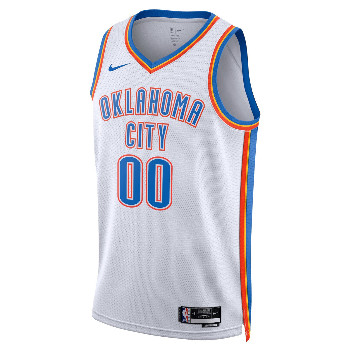 Oklahoma City Thunder Association Swingman Jersey - Custom product image 2, provided for visual reference and product detail