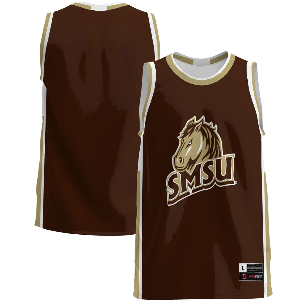 Southwest Minnesota State Mustangs Lightweight Basketball Jersey - Blue product image 1, provided for visual reference and