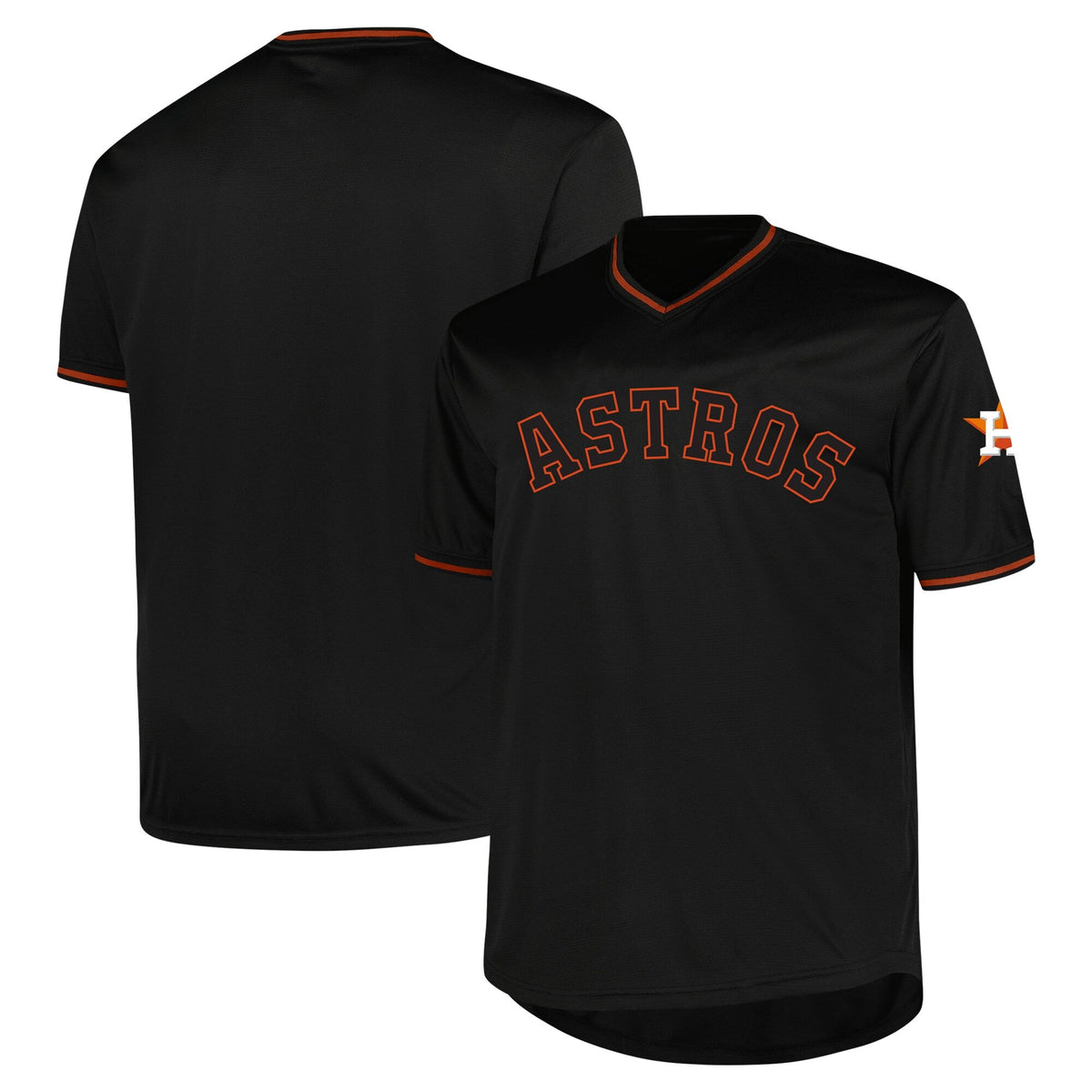 Houston Astros Black Big & Tall Pop Fashion Jersey product image 2, provided for visual reference and product detail review