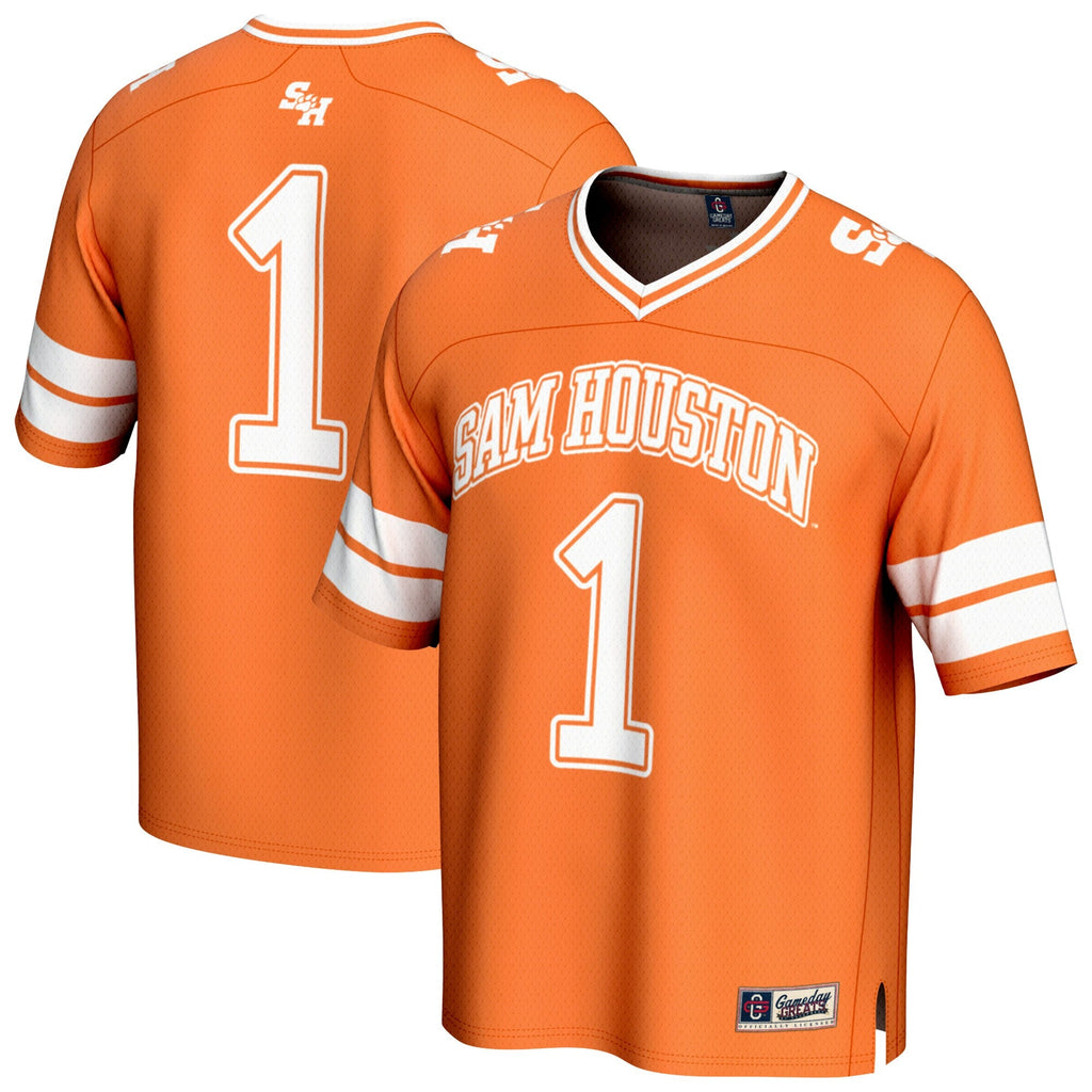 #1 Sam Houston State Bearkats Lightweight Collegiate Football Fashion Jersey - Orange product image 2, provided for visual