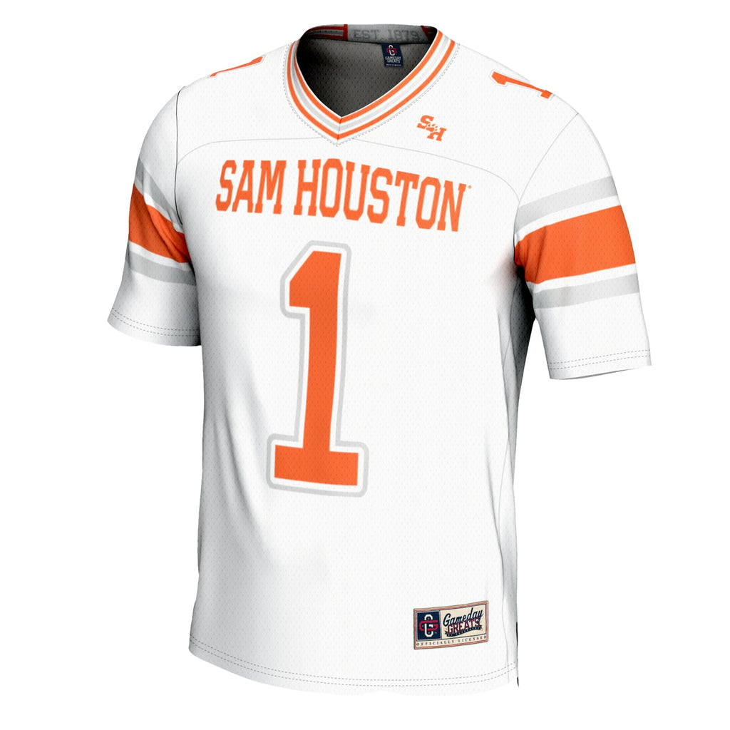 #1 Sam Houston State Bearkats Football Jersey - White product image 3, provided for visual reference and product detail