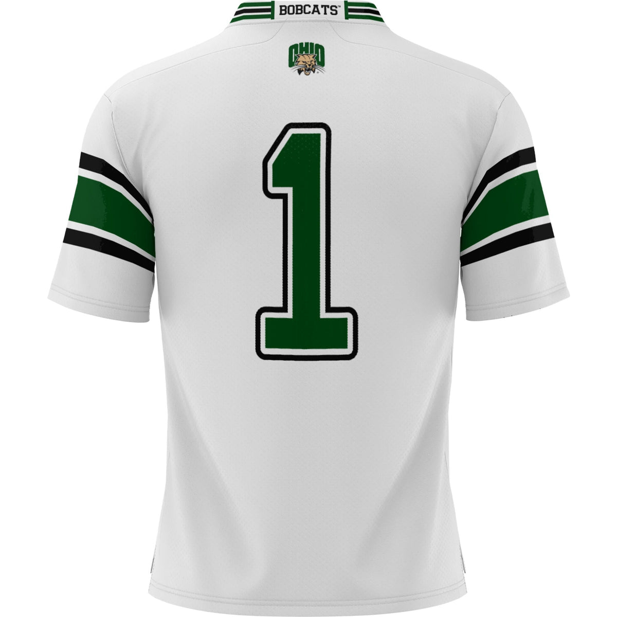 #1 Ohio Bobcats Football Jersey - White product image 4, provided for visual reference and product detail review