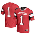 #1 Louisville Cardinals Football Jersey - Cardinal product image 1, provided for visual reference and product detail review