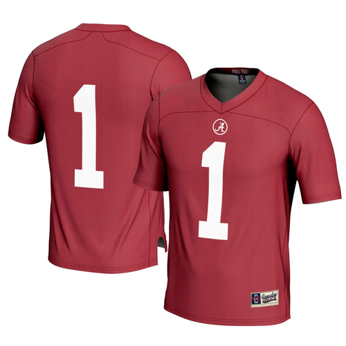 #1 Alabama Crimson Tide Football Jersey - Crimson product image 1, provided for visual reference and product detail review