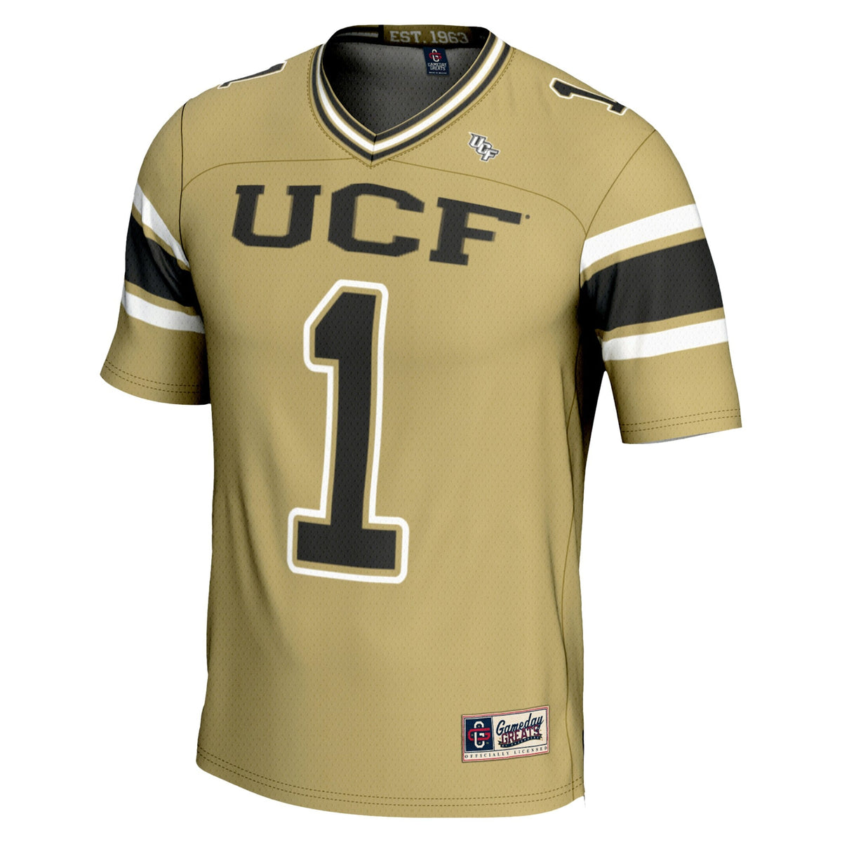 #1 UCF Knights Endzone Football Jersey - Gold product image 3, provided for visual reference and product detail review