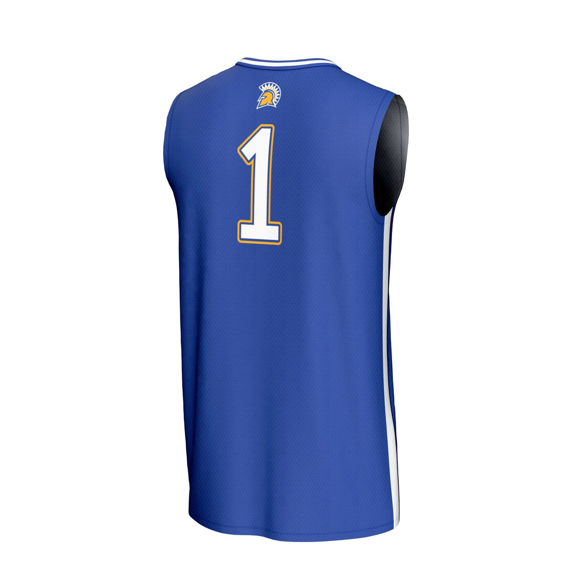 #1 San Jose State Spartans Lightweight Basketball Fashion Jersey - Royal product image 4, provided for visual reference and