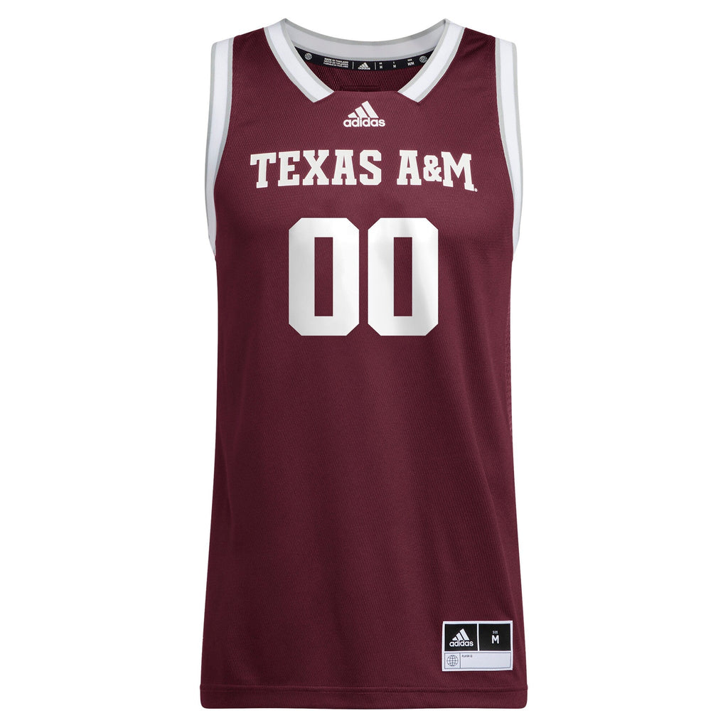 Texas A&M Aggies Pick-A-Player NIL Basketball Jersey - Maroon product image 3, provided for visual reference and product