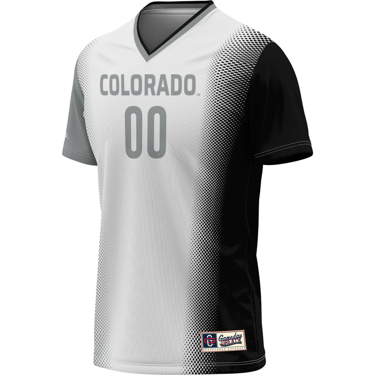 Colorado Buffaloes Pick-A-Player NIL Lightweight Soccer Jersey - White product image 3, provided for visual reference and