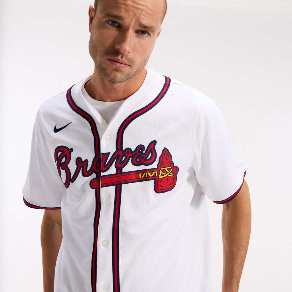 Atlanta Braves White Home Limited Jersey product image 5, provided for visual reference and product detail review