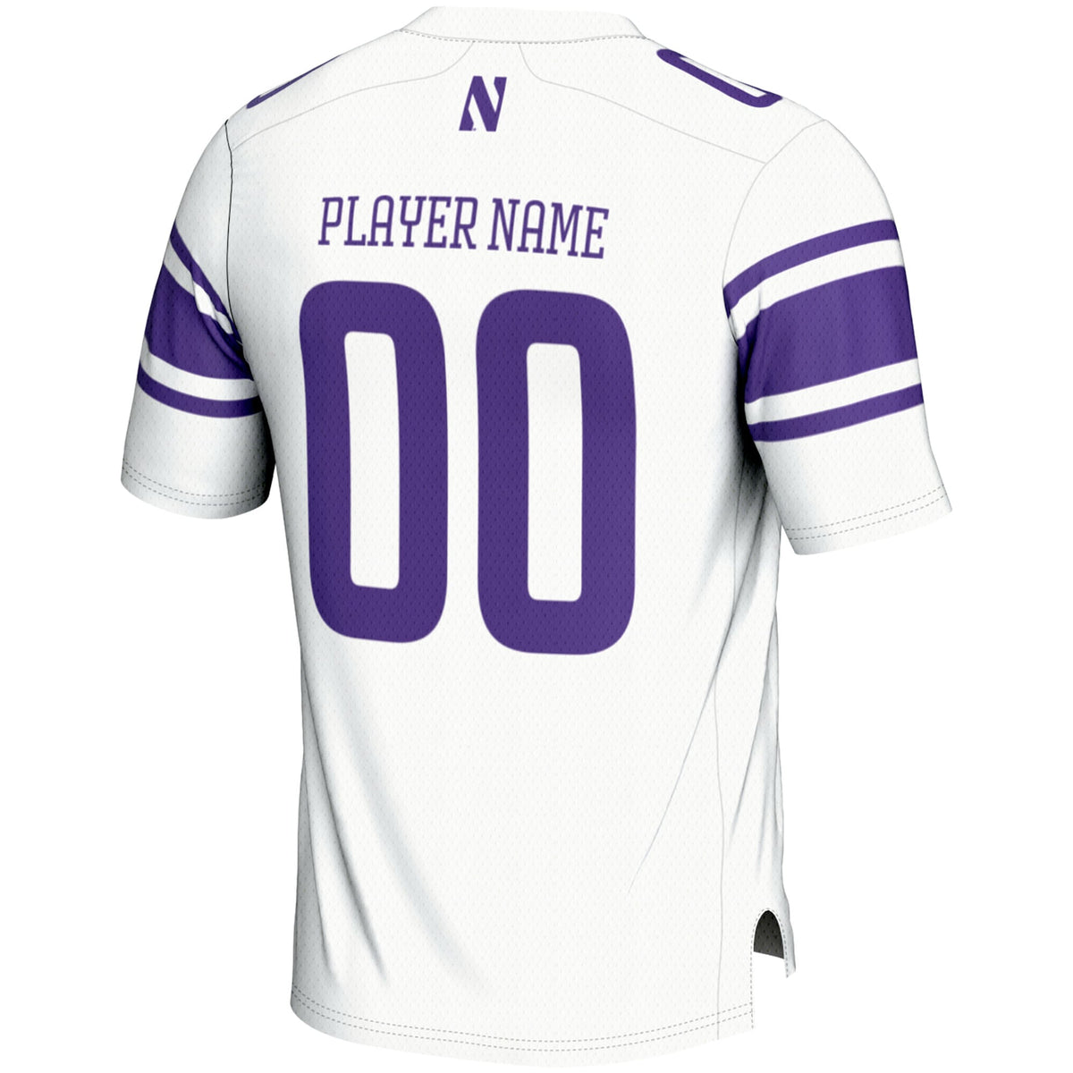 Northwestern Wildcats NIL Pick-A-Player Football Jersey - White product image 4, provided for visual reference and product