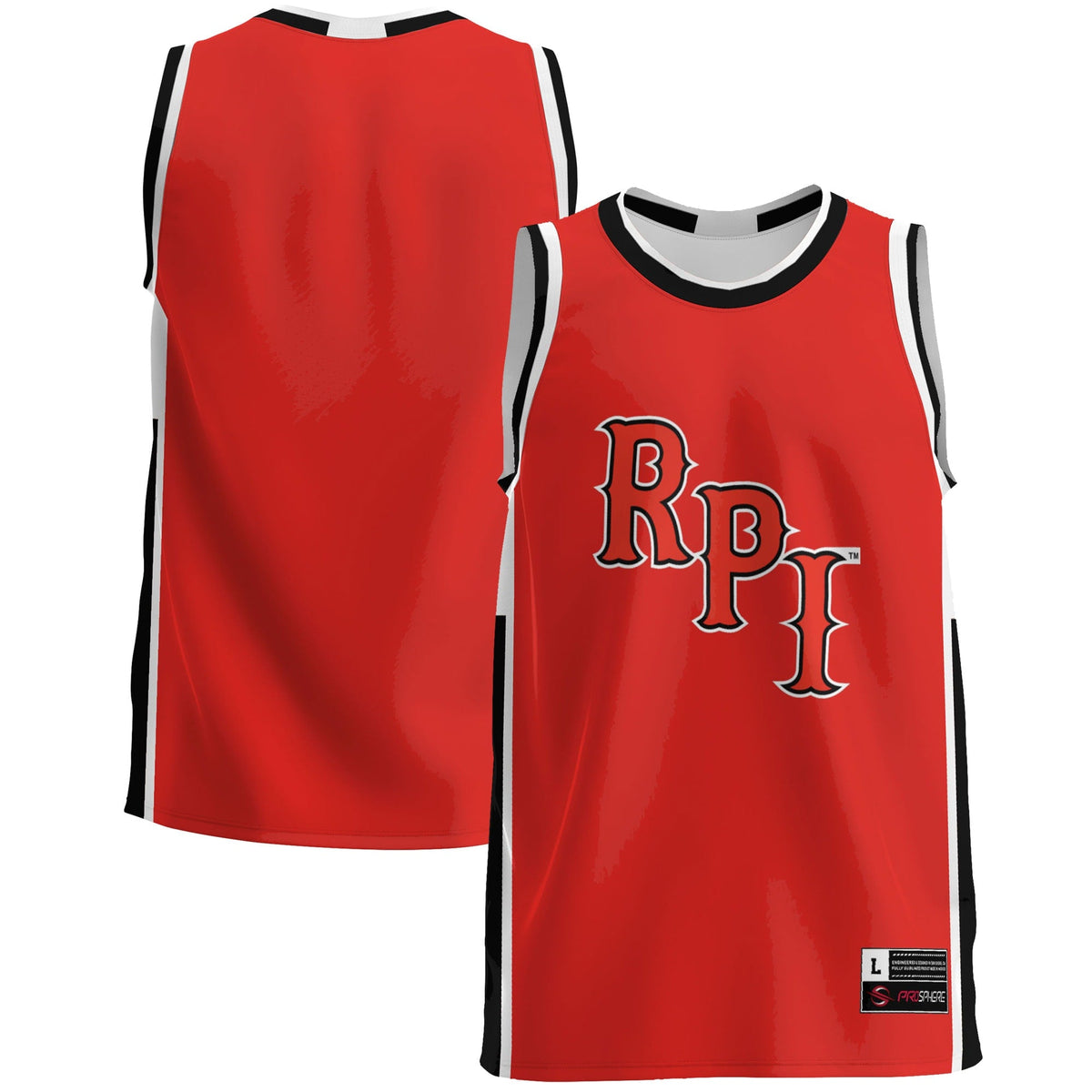 Rensselaer Polytechnic Institute Engineers Lightweight Basketball Jersey - Red product image 2, provided for visual