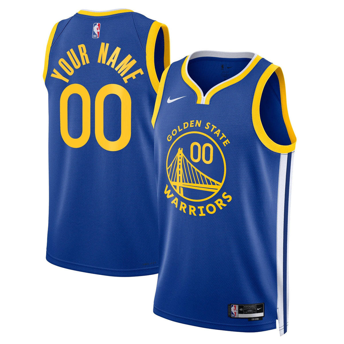 Golden State Warriors Icon Swingman Jersey - Custom product image 1, provided for visual reference and product detail review