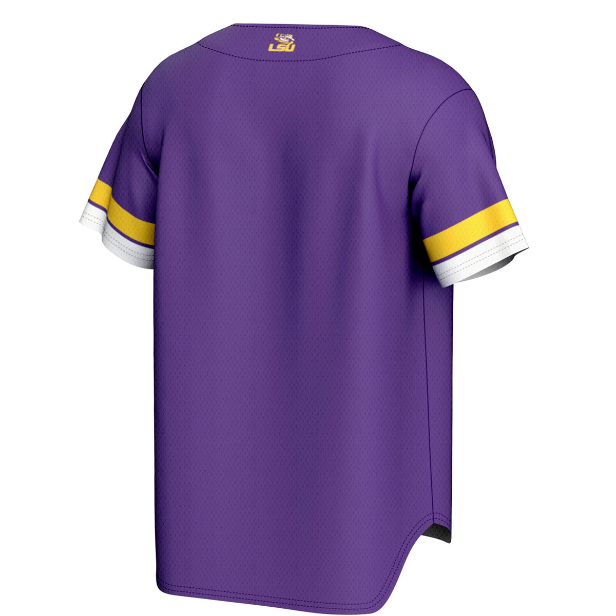 LSU Tigers Spirit Baseball Jersey - Purple product image 4, provided for visual reference and product detail review