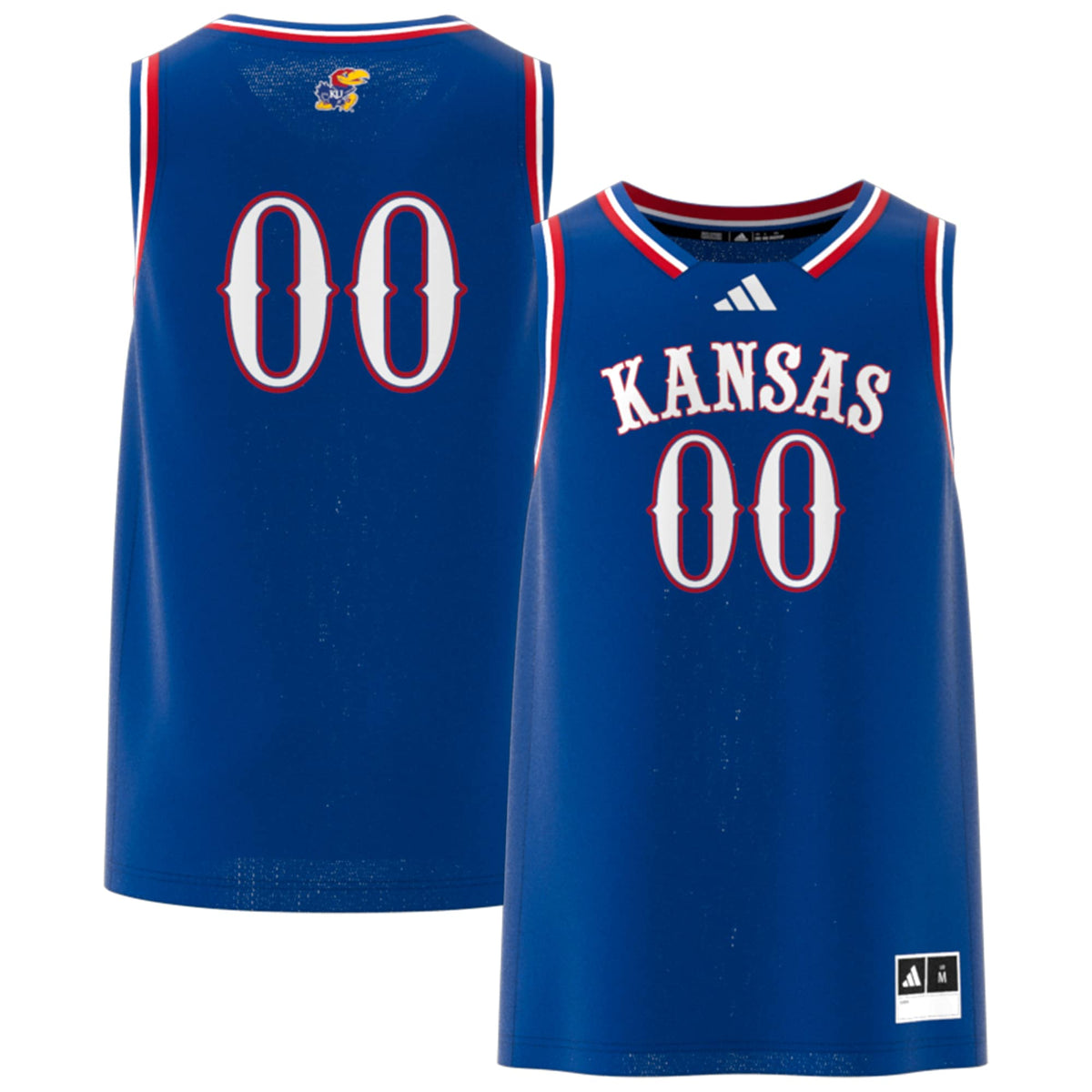 #00 Kansas Jayhawks Swingman Jersey - Royal product image 1, provided for visual reference and product detail review