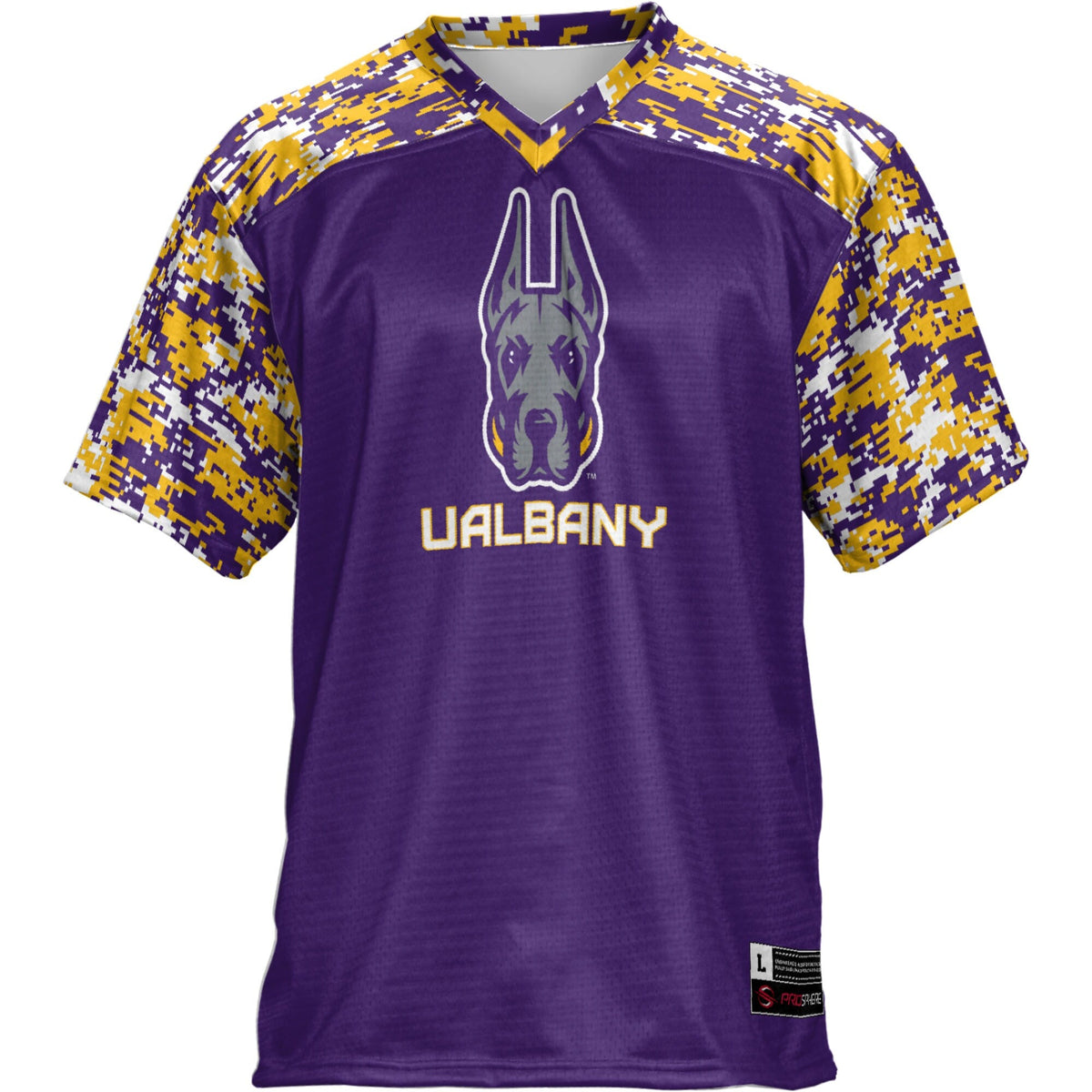 UAlbany Great Danes Football Jersey - Purple product image 3, provided for visual reference and product detail review