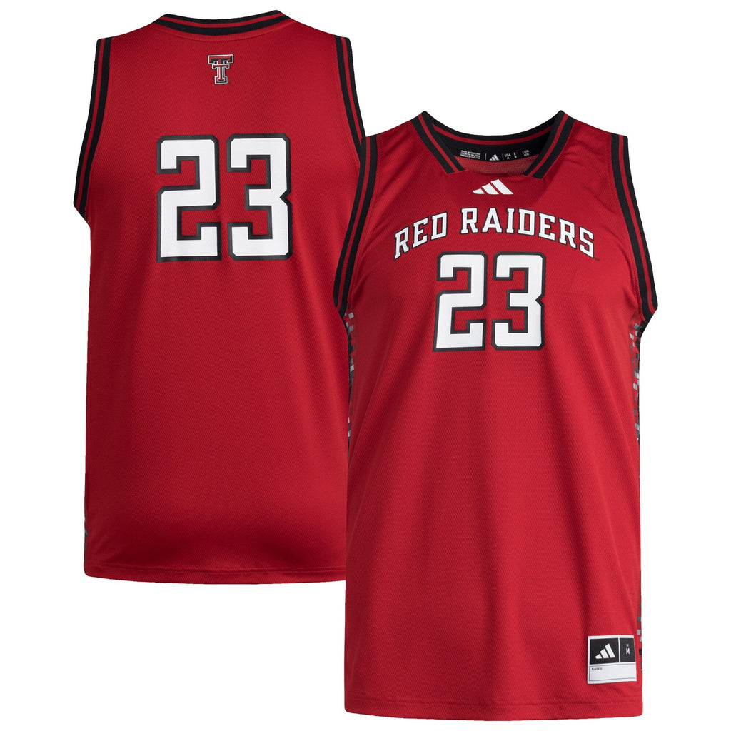 #23 Texas Tech Red Raiders Replica Swingman Jersey - Red product image 2, provided for visual reference and product detail