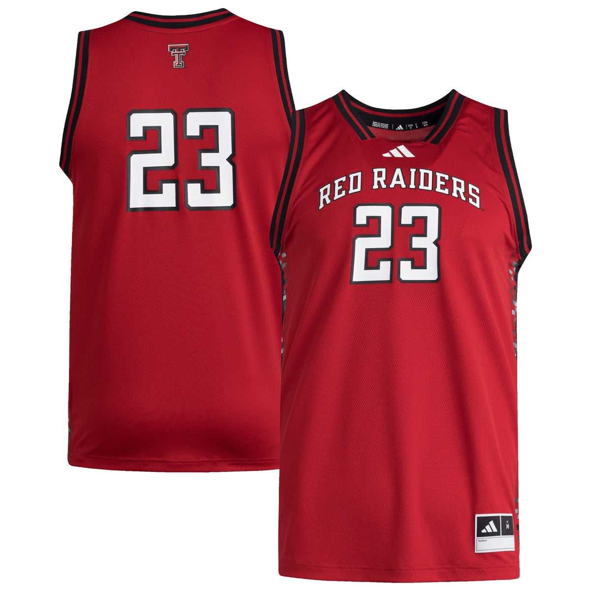 #23 Texas Tech Red Raiders Replica Swingman Jersey - Red product image 2, provided for visual reference and product detail