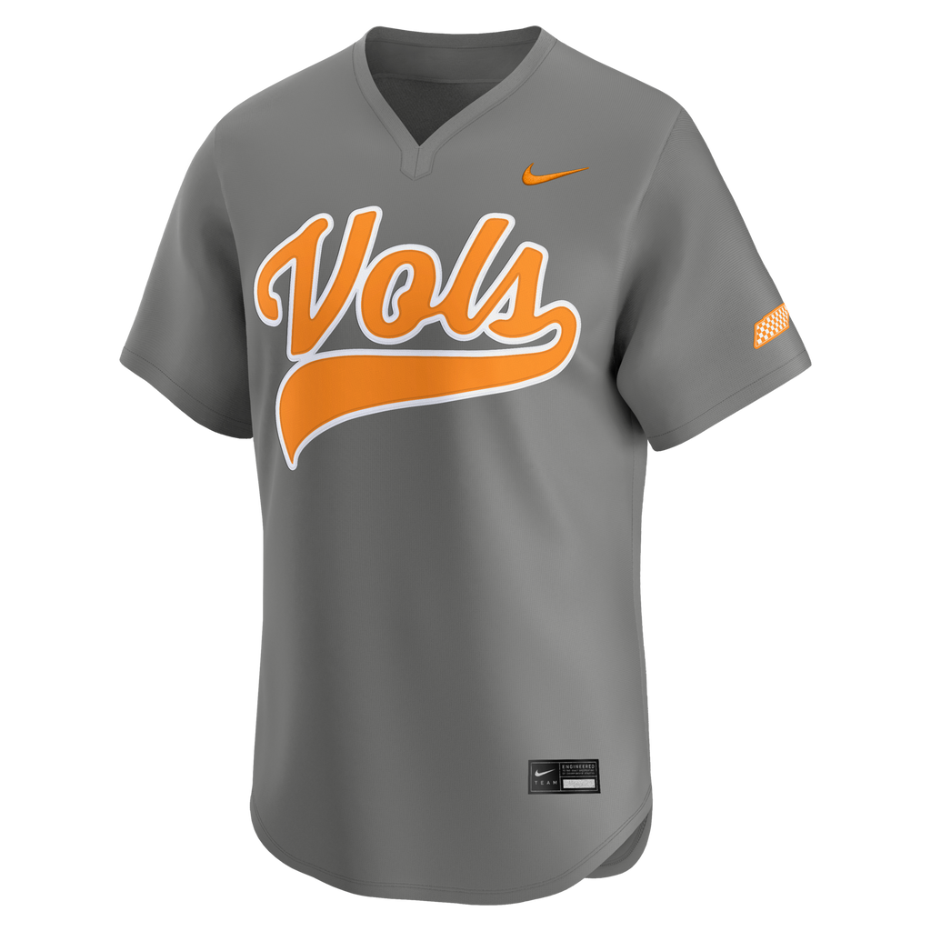 Gray Tennessee Volunteers Alternate Limited Baseball Jersey product image 3, provided for visual reference and product