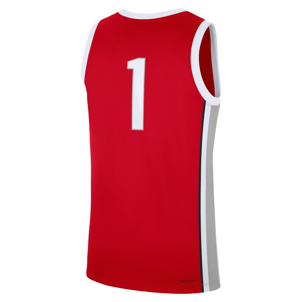 #1 Scarlet Ohio State Buckeyes Road Replica Jersey product image 4, provided for visual reference and product detail review