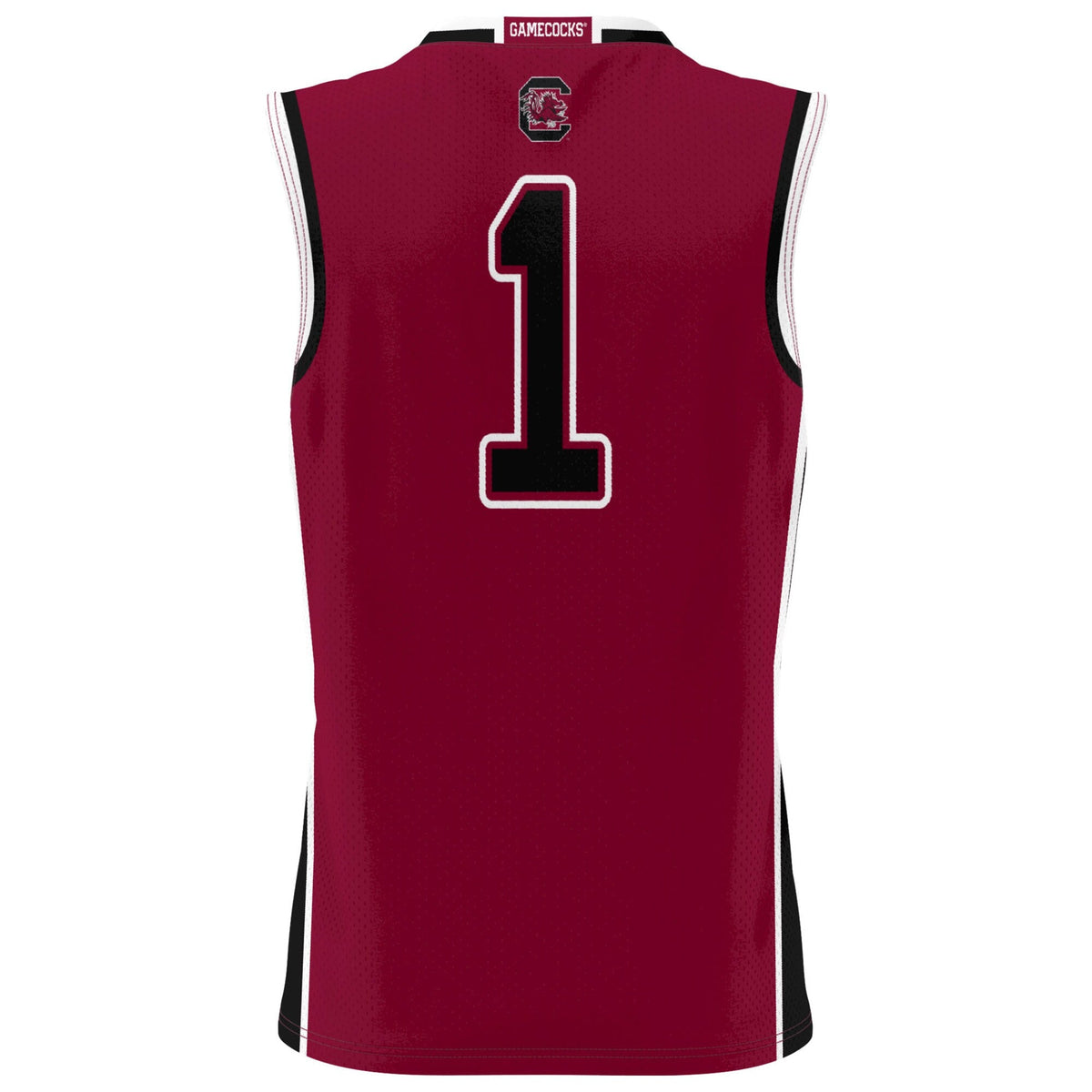 #1 South Carolina Gamecocks Lightweight Basketball Fashion Jersey - Garnet product image 4, provided for visual reference