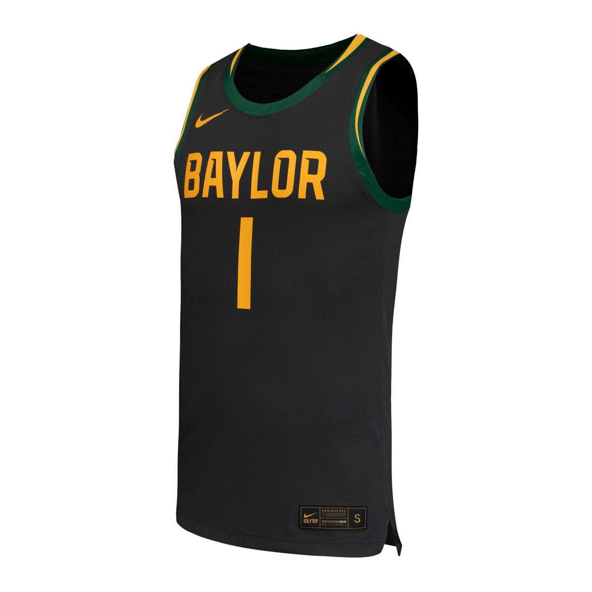 #1 Baylor Bears Replica Basketball Jersey - Black product image 3, provided for visual reference and product detail review