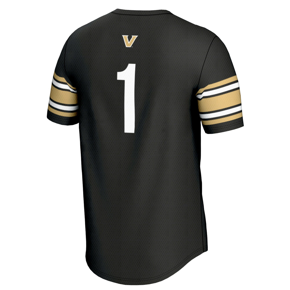 #1 Vanderbilt Commodores Lightweight Lacrosse Jersey - Black product image 4, provided for visual reference and product
