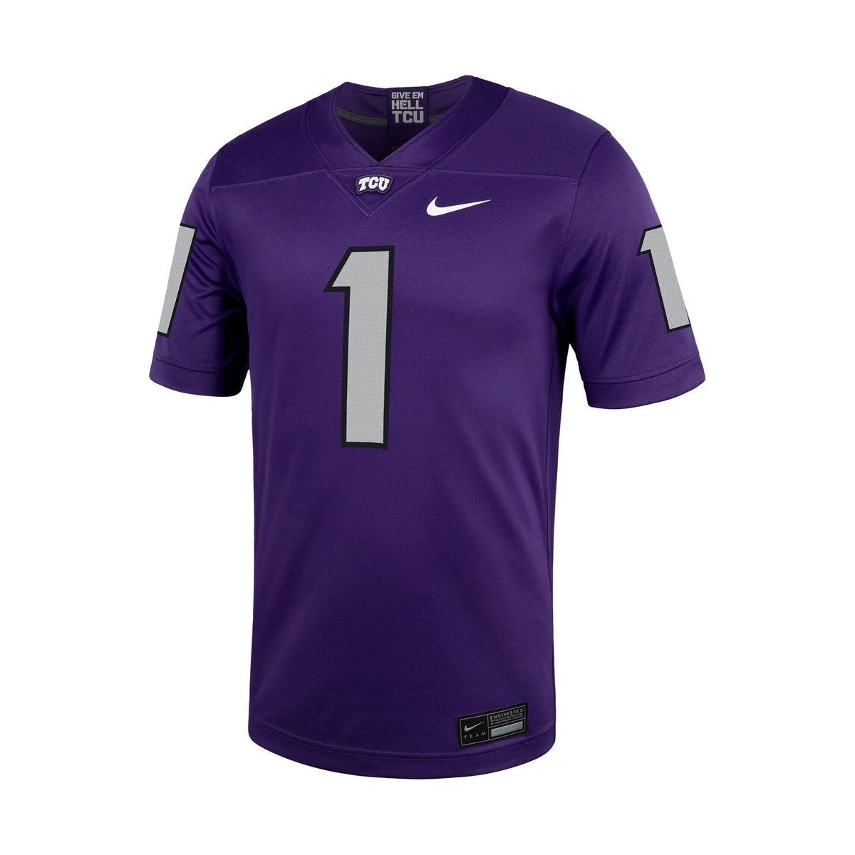 #1 TCU Horned Frogs Untouchable Football Jersey – Purple product image 3, provided for visual reference and product detail