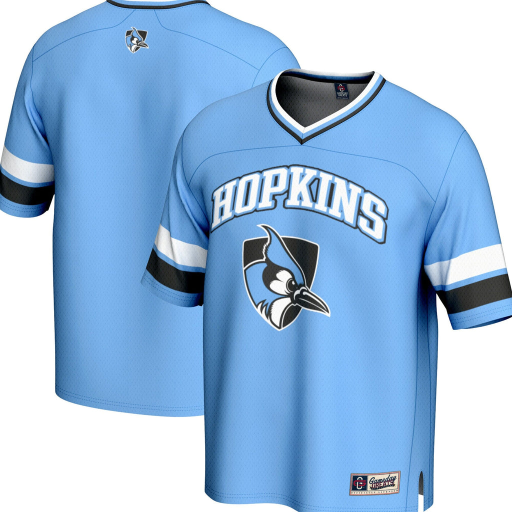 Johns Hopkins Blue Jays Spirit Football Jersey - Light Blue product image 2, provided for visual reference and product