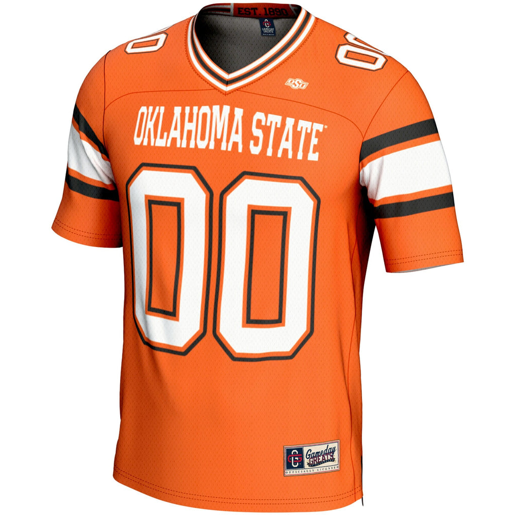 Oklahoma State Cowboys NIL Pick-A-Player Football Jersey - Orange product image 3, provided for visual reference and product