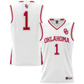 #1 Oklahoma Sooners Lightweight Basketball Jersey - White product image 1, provided for visual reference and product detail