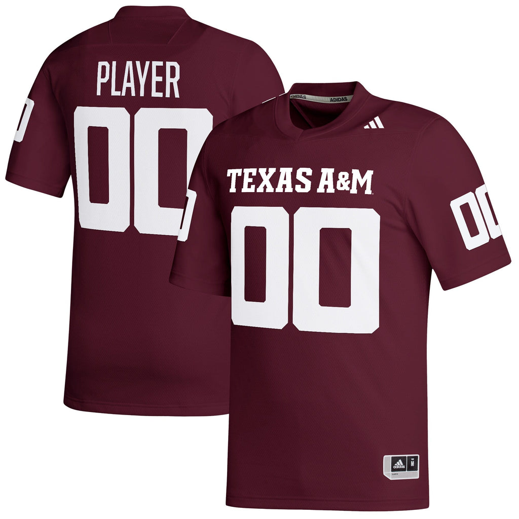 Texas A&M Aggies NIL Pick-A-Player Replica Football Jersey - Maroon product image 1, provided for visual reference and