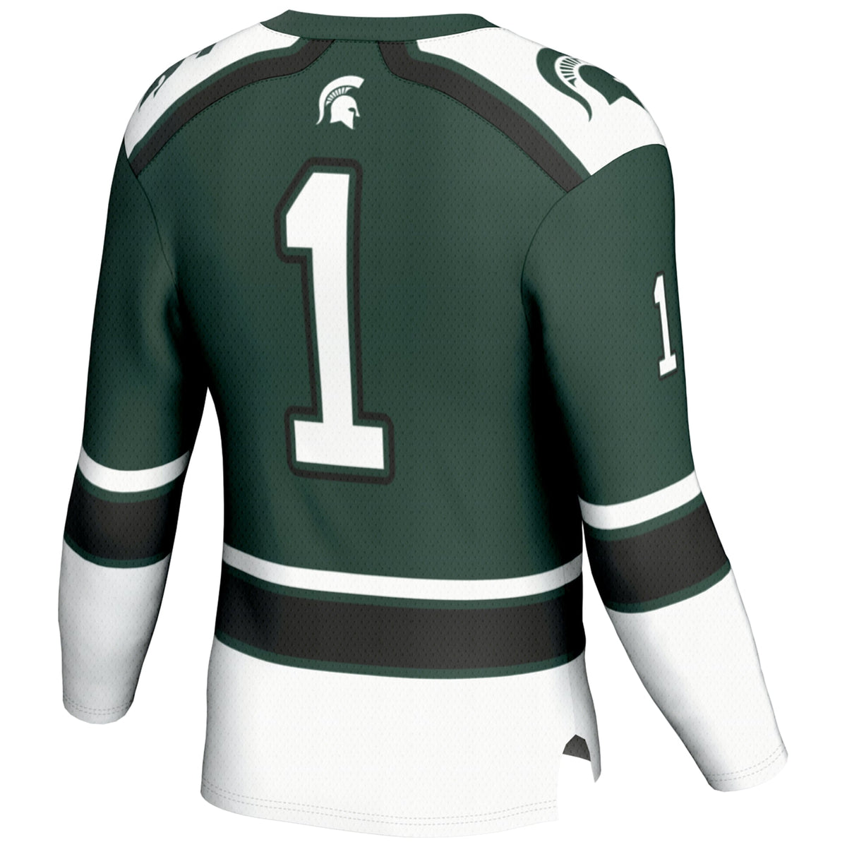 #1 Michigan State Spartans Hockey Jersey - Green product image 4, provided for visual reference and product detail review