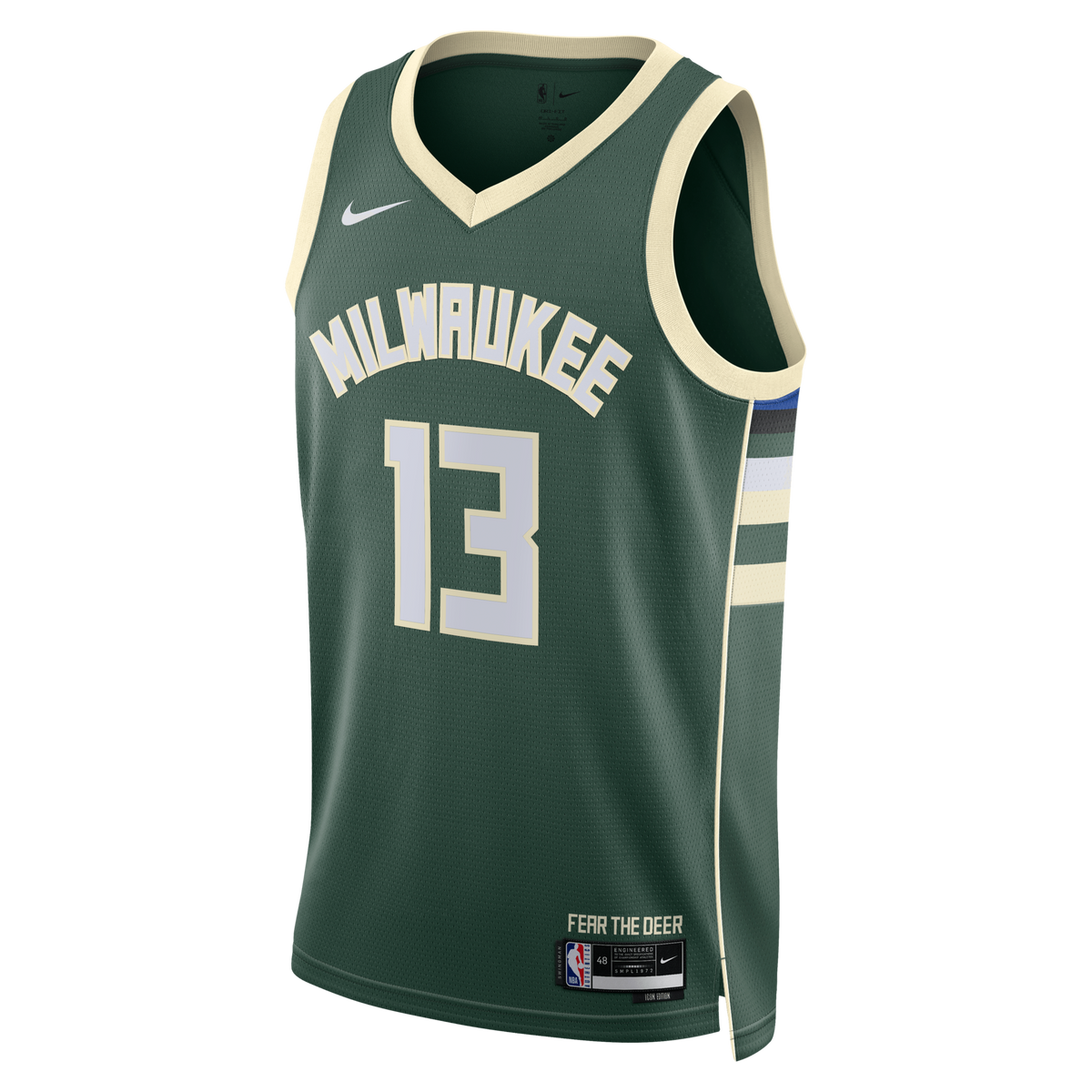 Milwaukee Bucks Icon Edition Swingman Jersey - Hunter Green - Ryan Rollins product image 3, provided for visual reference