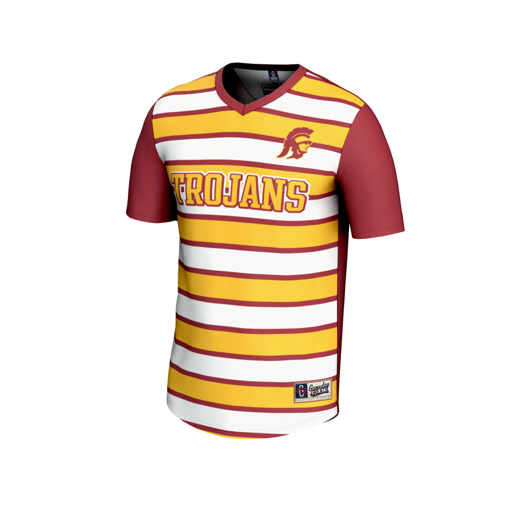 #1 USC Trojans Lightweight Soccer Fashion Jersey - Cardinal product image 3, provided for visual reference and product