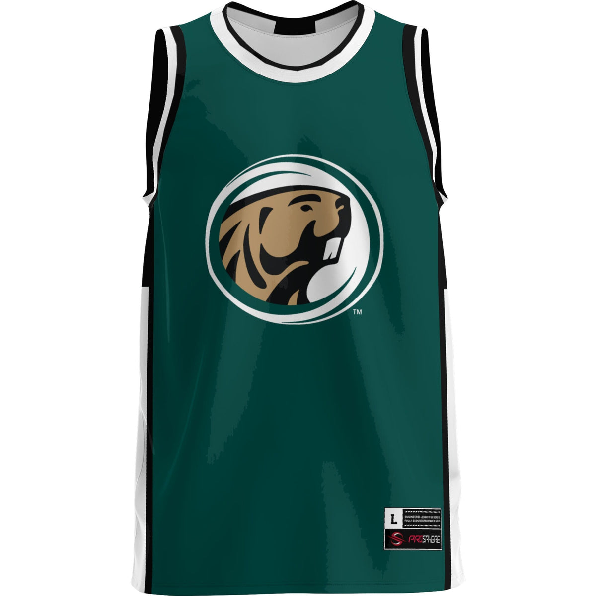 Bemidji State Beavers Lightweight Basketball Jersey - Green product image 3, provided for visual reference and product