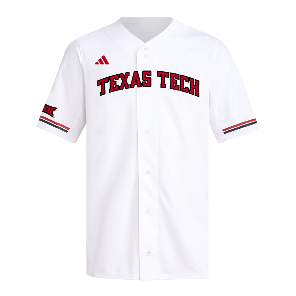 Texas Tech Red Raiders Replica Baseball Jersey - White product image 3, provided for visual reference and product detail