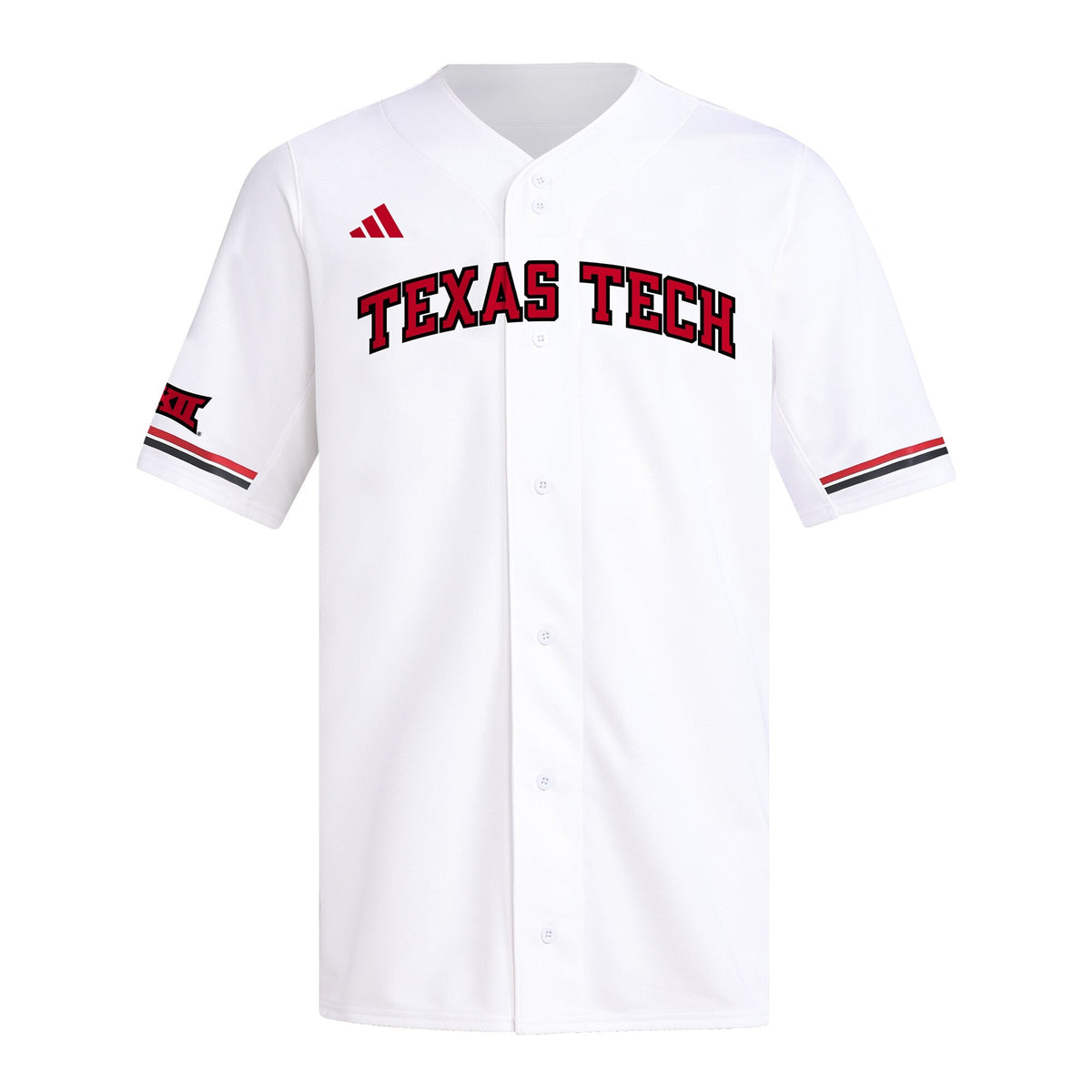 Texas Tech Red Raiders Replica Baseball Jersey - White product image 3, provided for visual reference and product detail