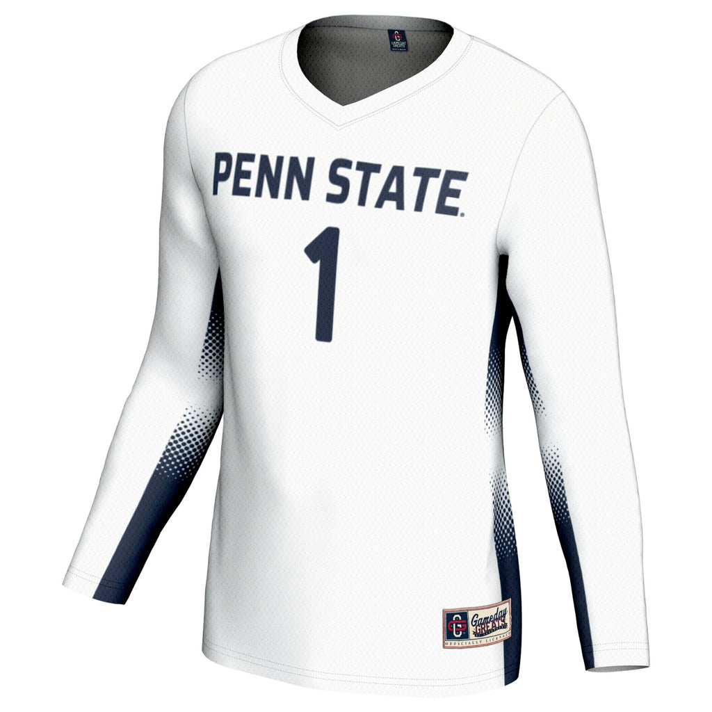 #1 Penn State Nittany Lions Lightweight Volleyball Jersey - White product image 3, provided for visual reference and product