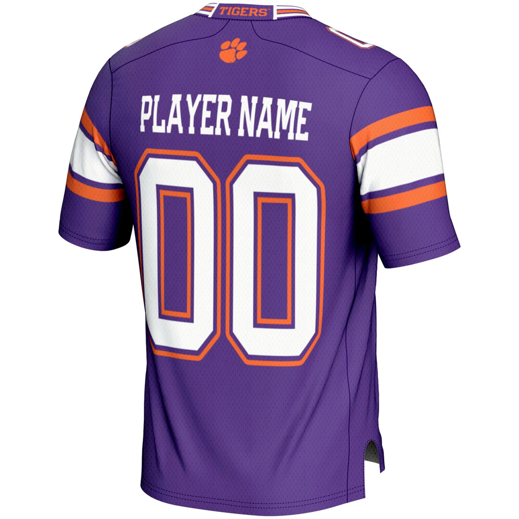 Clemson Tigers NIL Pick-A-Player Football Jersey - Purple product image 4, provided for visual reference and product detail