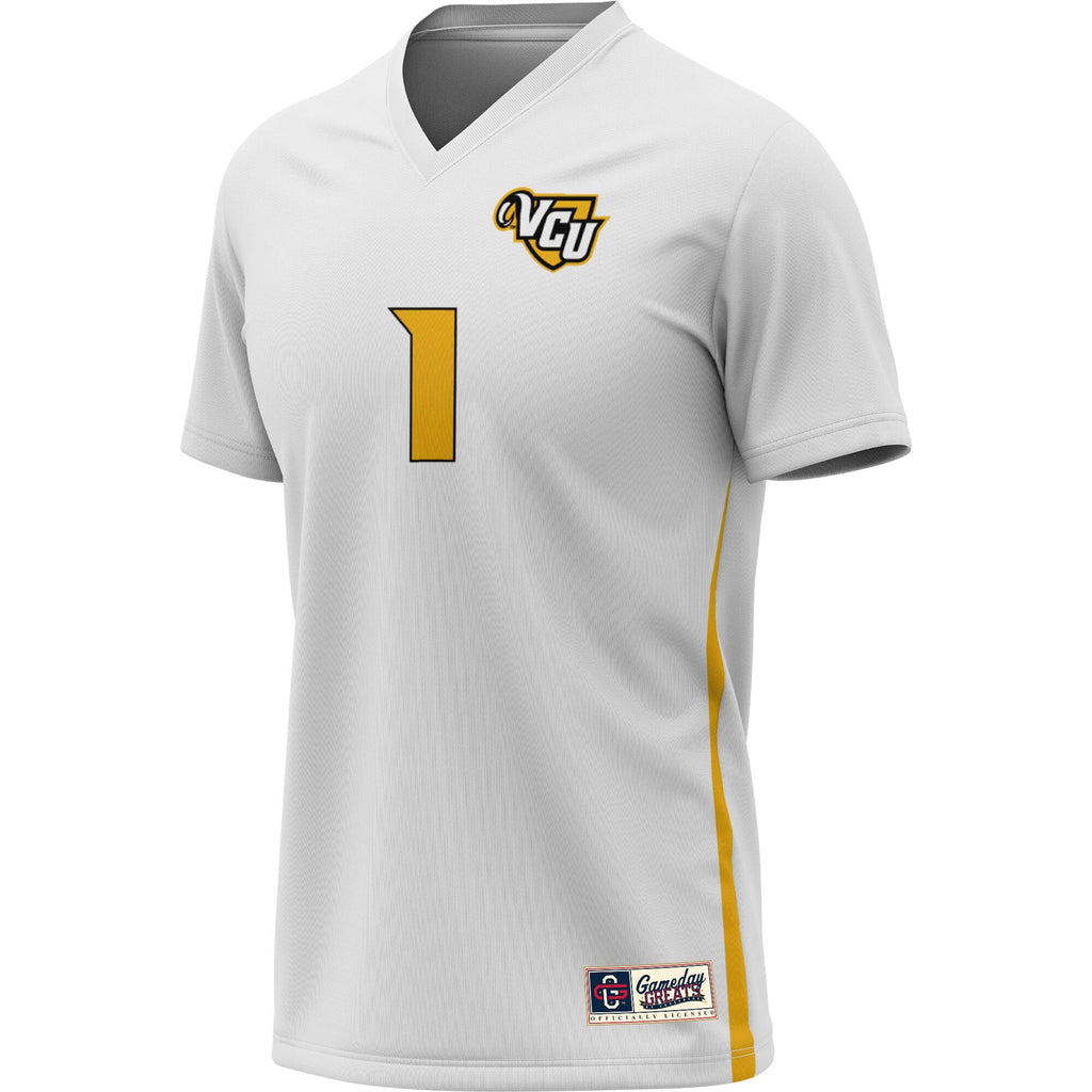 #1 VCU Rams Soccer Lightweight Fashion Jersey - White product image 3, provided for visual reference and product detail