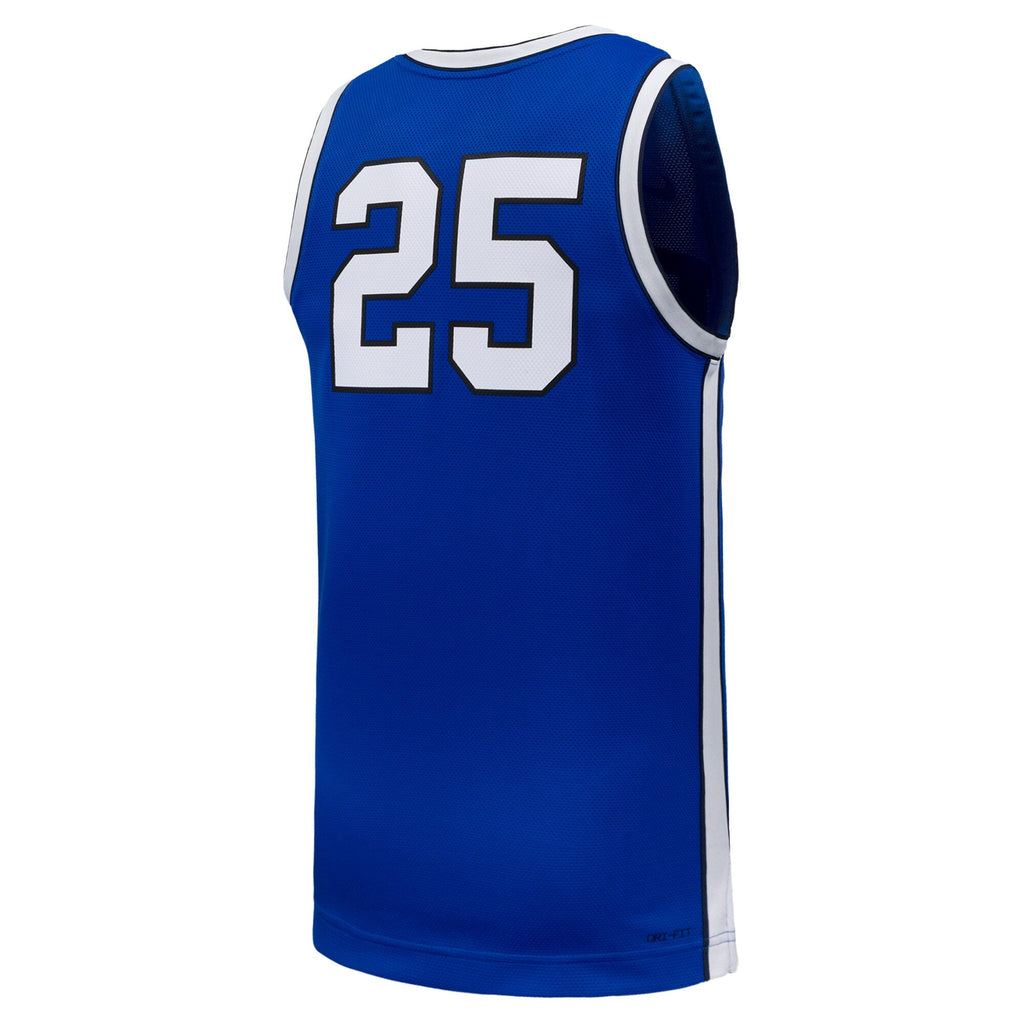 #25 Royal BYU Cougars Replica Basketball Jersey product image 4, provided for visual reference and product detail review
