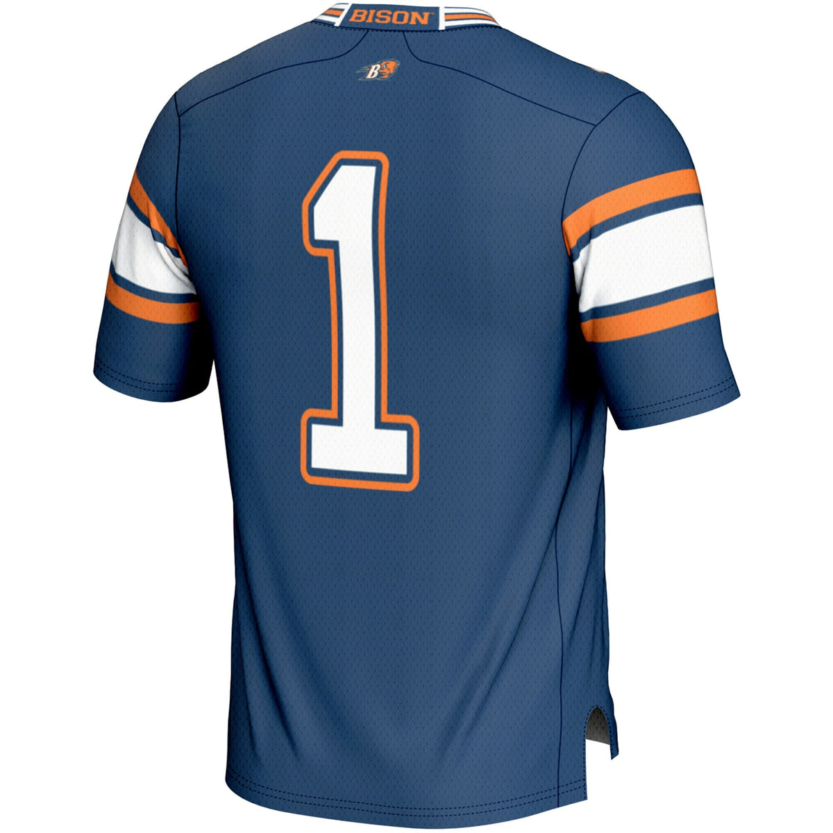 #1 Bucknell Bison Endzone Football Jersey - Blue product image 4, provided for visual reference and product detail review