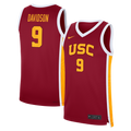 Jazzy Davidson Cardinal USC Trojans Road Replica Basketball Jersey product image 1, provided for visual reference and