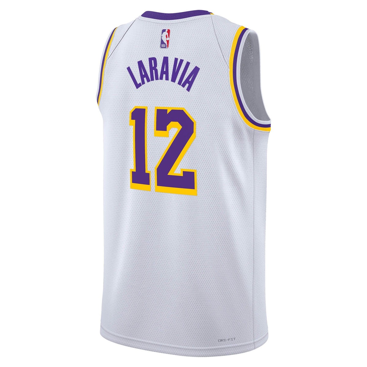 Los Angeles Lakers Association Edition Swingman Jersey - White - Jake LaRavia product image 4, provided for visual reference