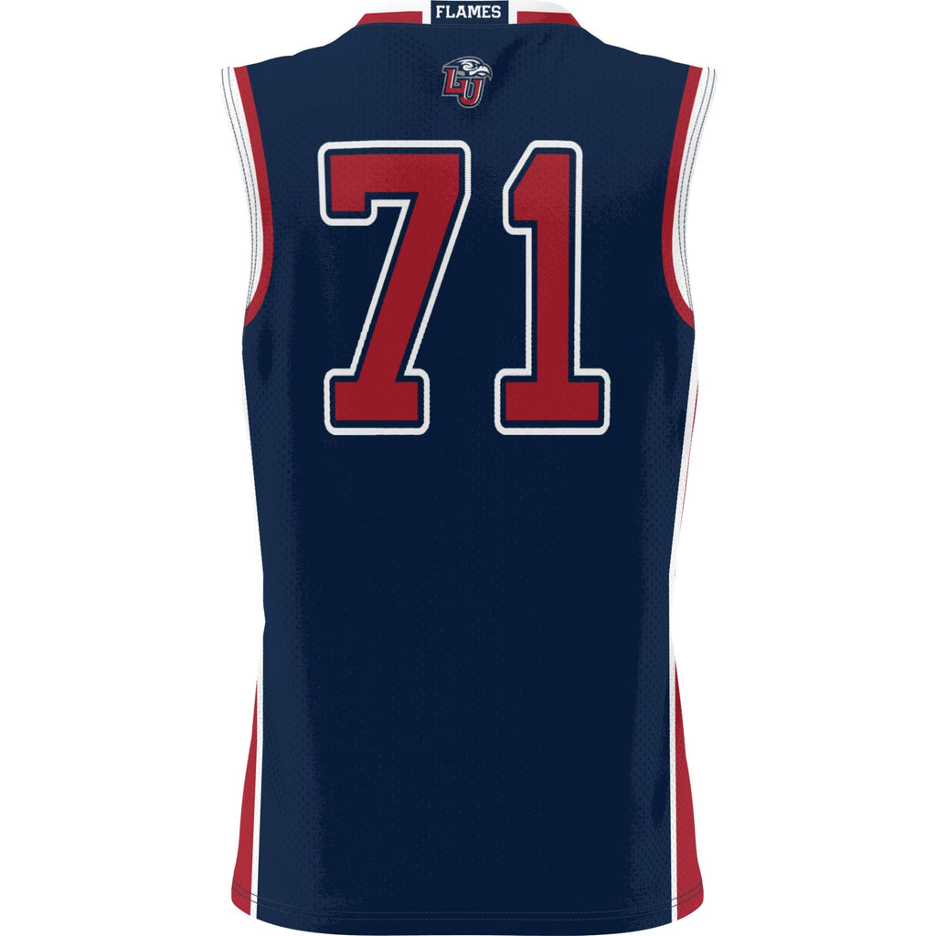 #71 Liberty Flames Lightweight Basketball Jersey - Navy product image 3, provided for visual reference and product detail