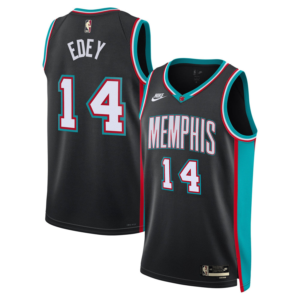 Memphis Grizzlies Classic Edition Jersey - Black - Zach Edey product image 1, provided for visual reference and product