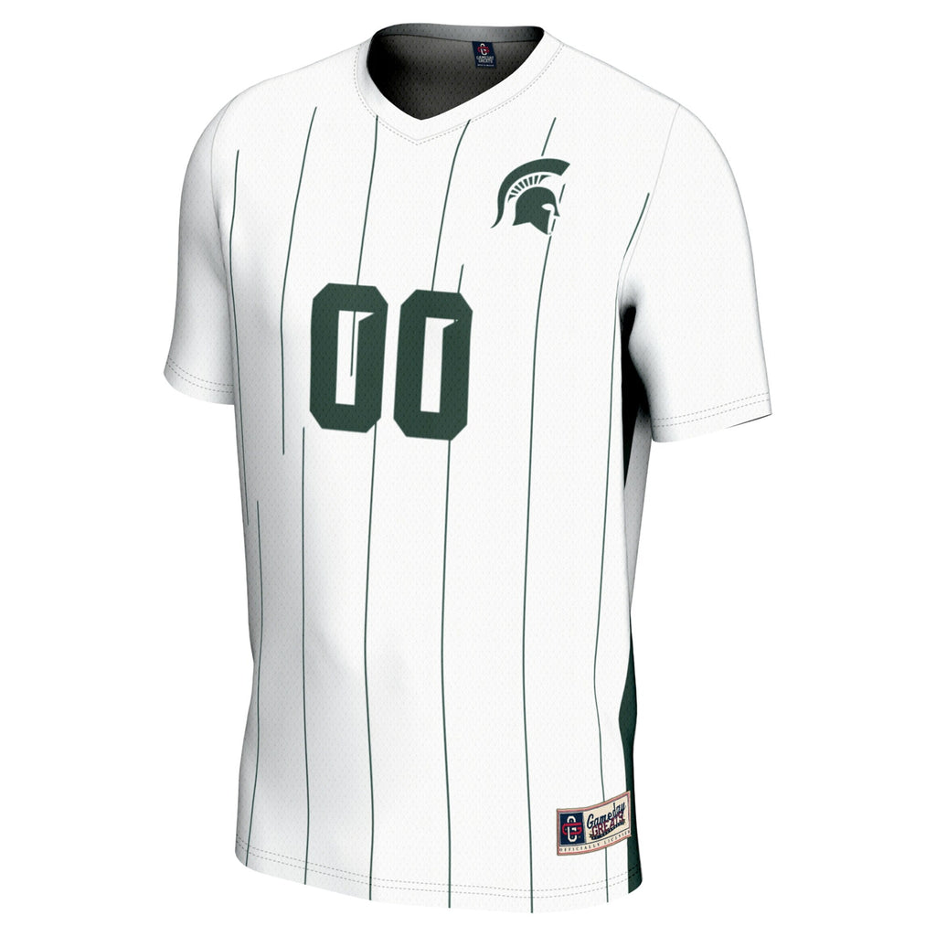 Michigan State Spartans NIL Pick-A-Player Soccer Jersey - White product image 3, provided for visual reference and product