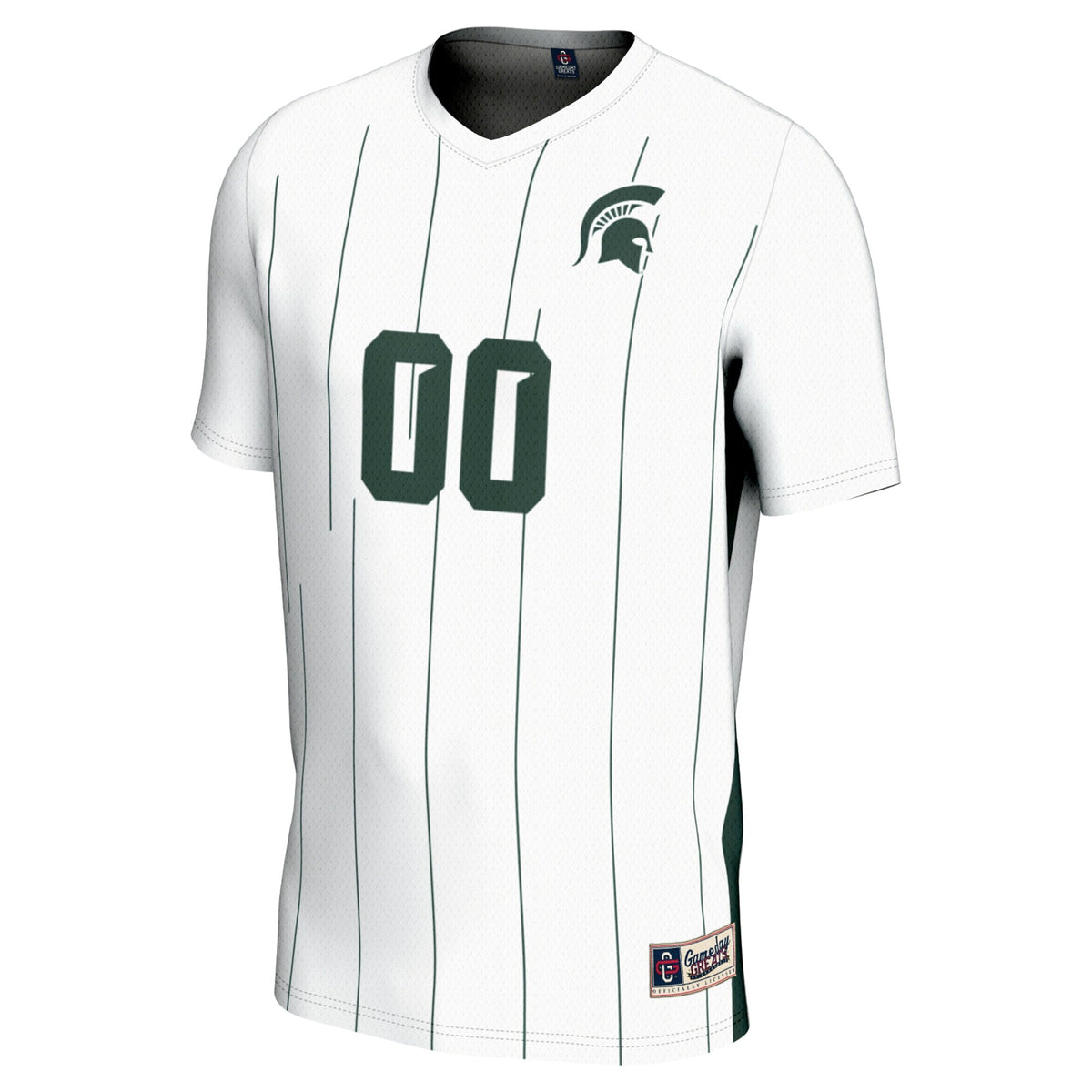 Michigan State Spartans NIL Pick-A-Player Soccer Jersey - White product image 3, provided for visual reference and product